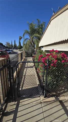 a view of a terrace with sitting area