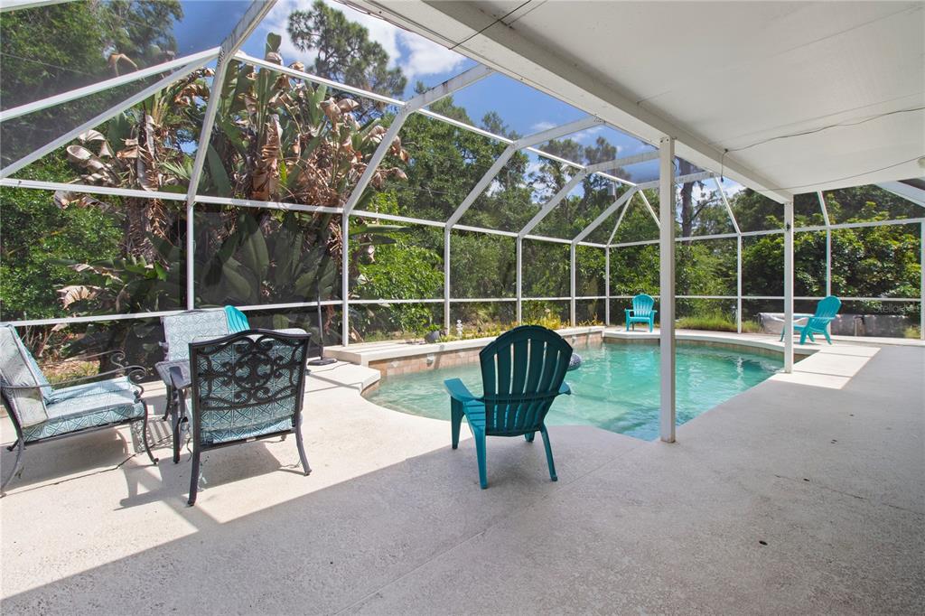 5910 Bella Road Parrish, FL 34219 - Photo 19 of 57 a view of a chairs and table in the back yard