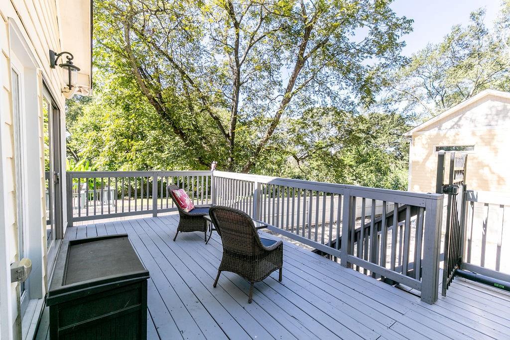 1084 Sanders Avenue Southeast, Unit AB Atlanta, GA 30316 - Photo 48 of 76 a view of balcony with wooden floor and outdoor seating