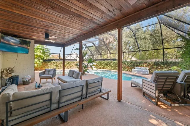 a view of a street with a building in the background