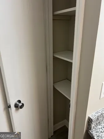 a close view of closet