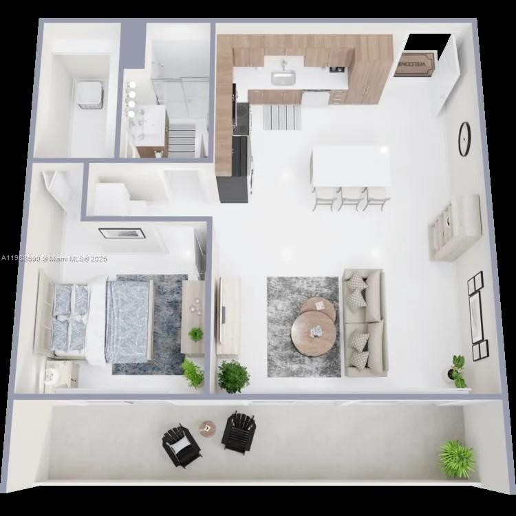 25850 Southwest 140th Court, Unit 4608 Homestead, FL 33032 - Photo 10 of 20 a white cabinet with a view of living room