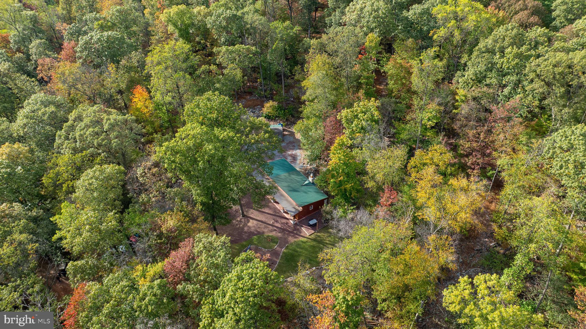 485 Airport Road Bethel, PA 19507 - Photo 66 of 71 an aerial view of residential house with outdoor space and trees all around