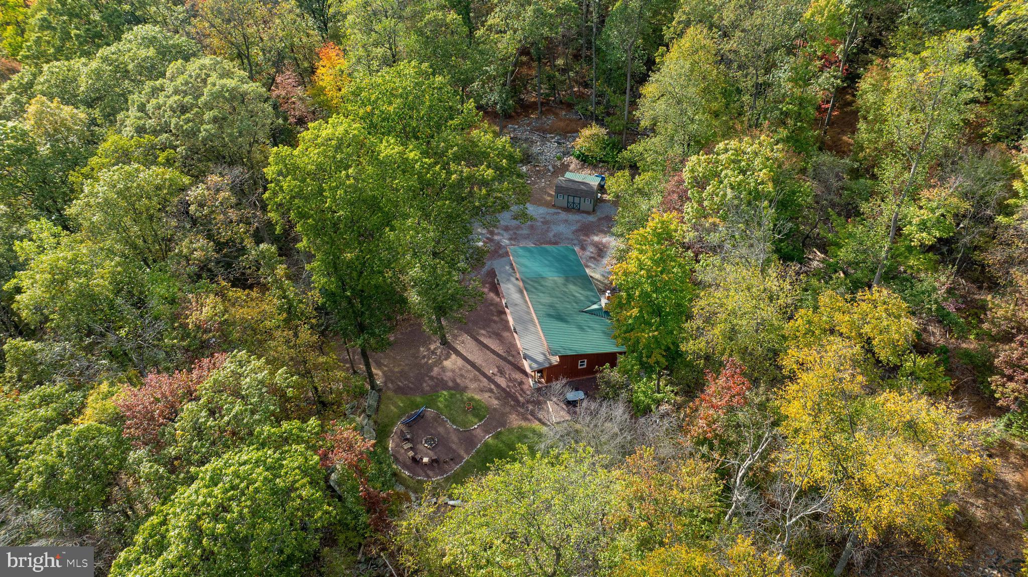 485 Airport Road Bethel, PA 19507 - Photo 10 of 71 an aerial view of residential house with outdoor space and trees all around