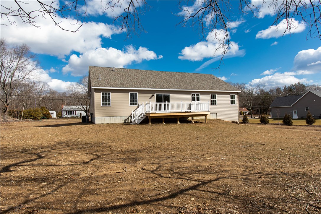 1331 Pippin Orchard Road Cranston, RI 02921 - Photo 4 of 27 Rear View of home - Landscape will be complete in Spring