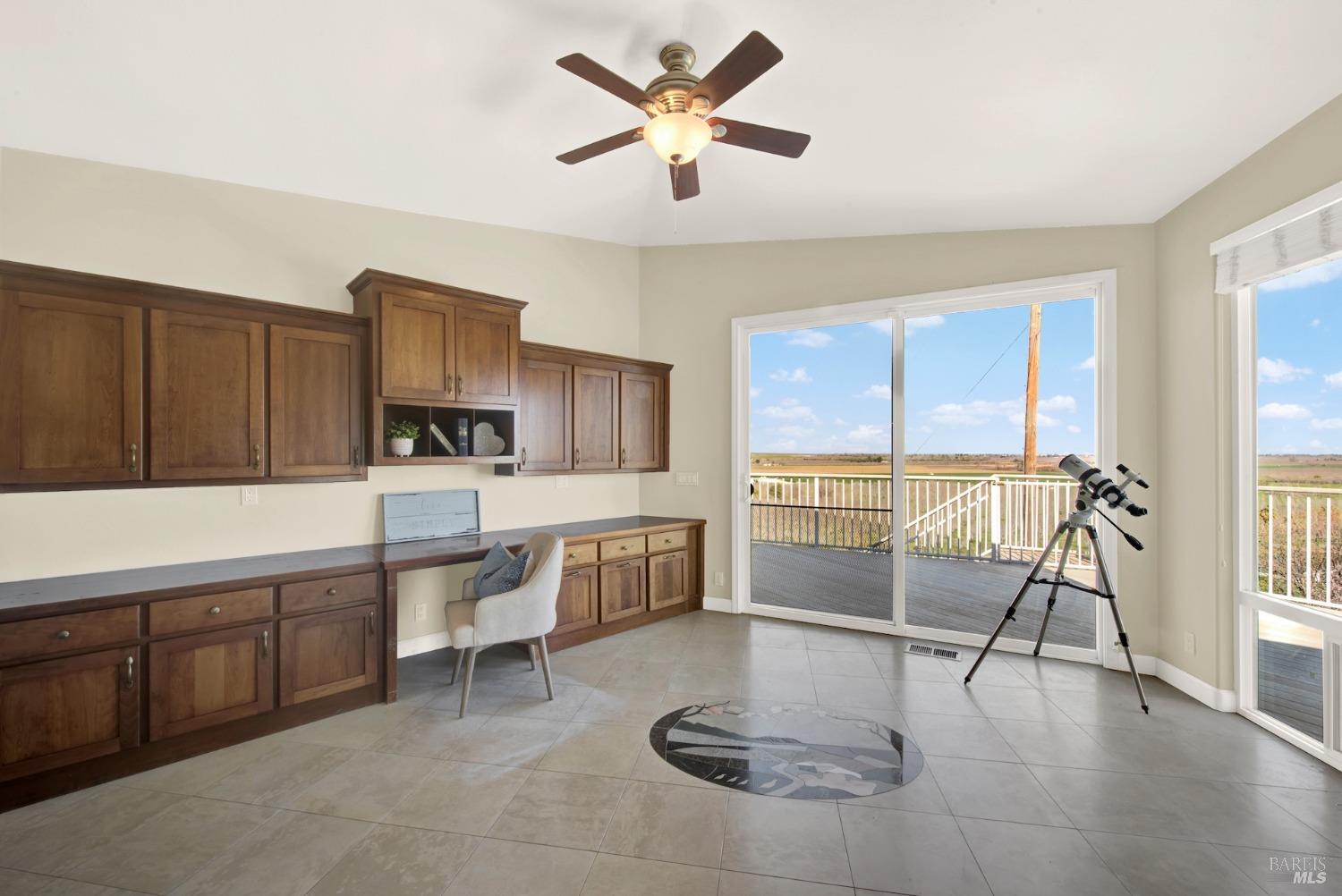 8560 Holmes Lane Winters, CA 95694 - Photo 25 of 98 Custom Built-in Cabinets and Desk Area- Be inspired and Work From Home. Enjoy These Views!