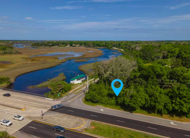 an aerial view of a city