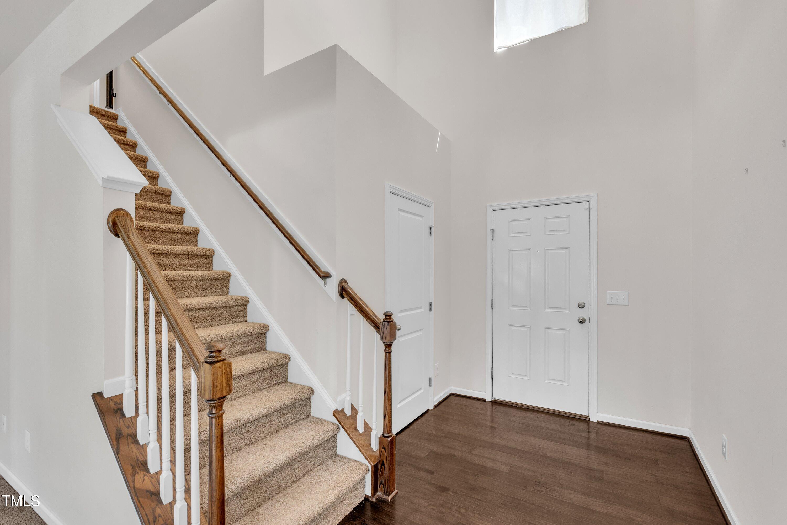 3519 Winding Walk Court Raleigh, NC 27616 - Photo 16 of 43 a view of entryway with wooden floor