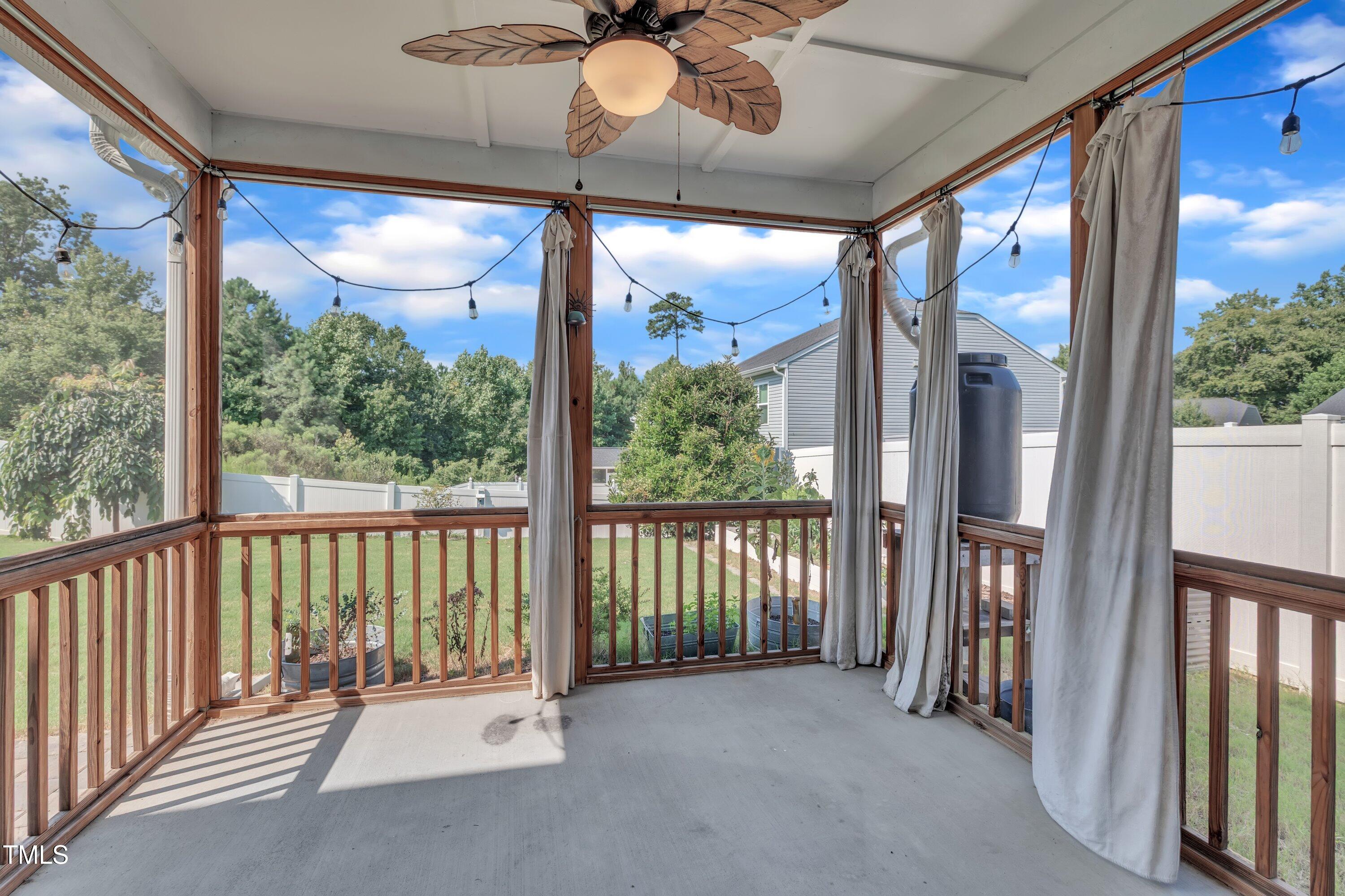 3519 Winding Walk Court Raleigh, NC 27616 - Photo 3 of 43 a view of a porch with wooden floor