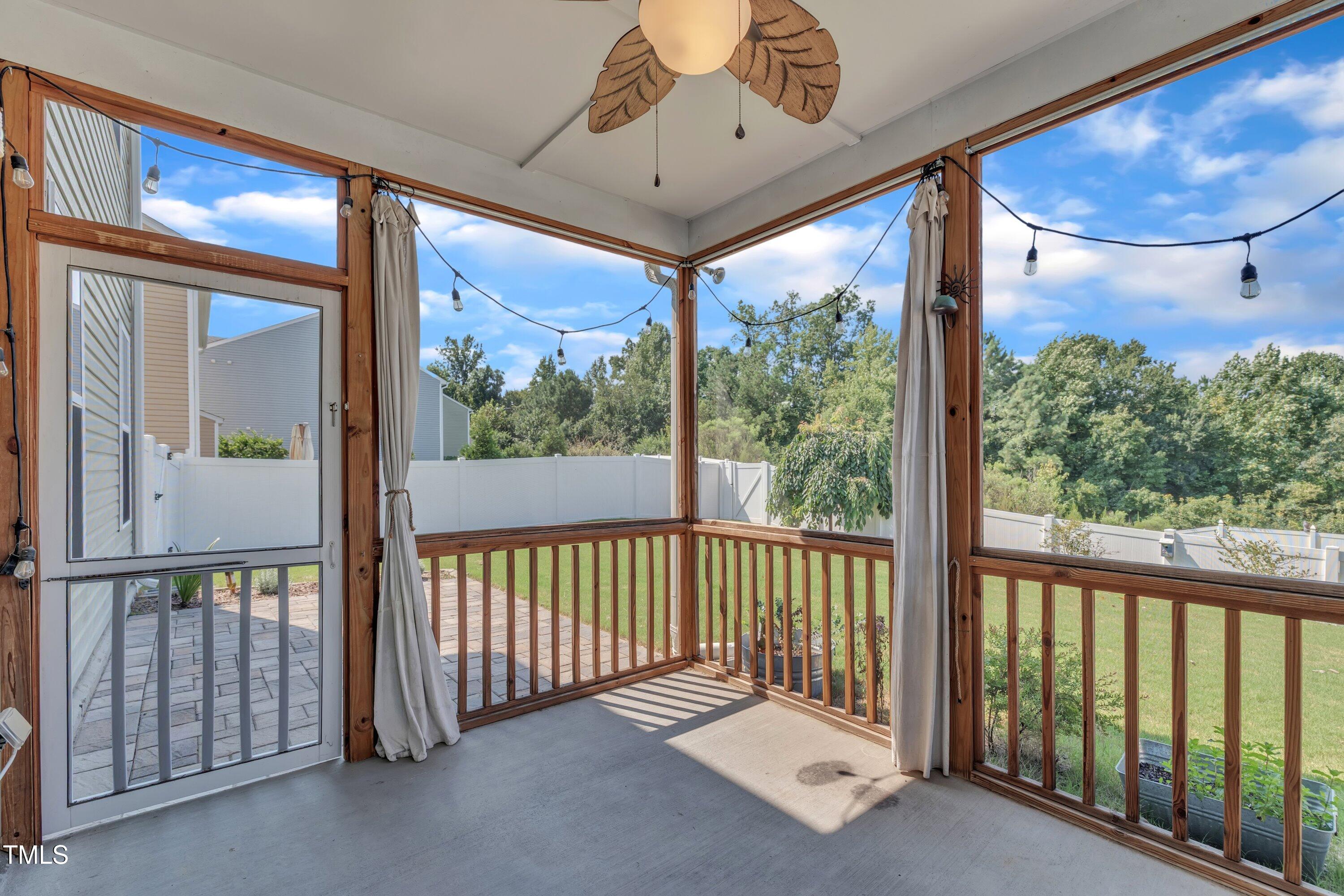 3519 Winding Walk Court Raleigh, NC 27616 - Photo 32 of 43 a view of a porch with wooden floor