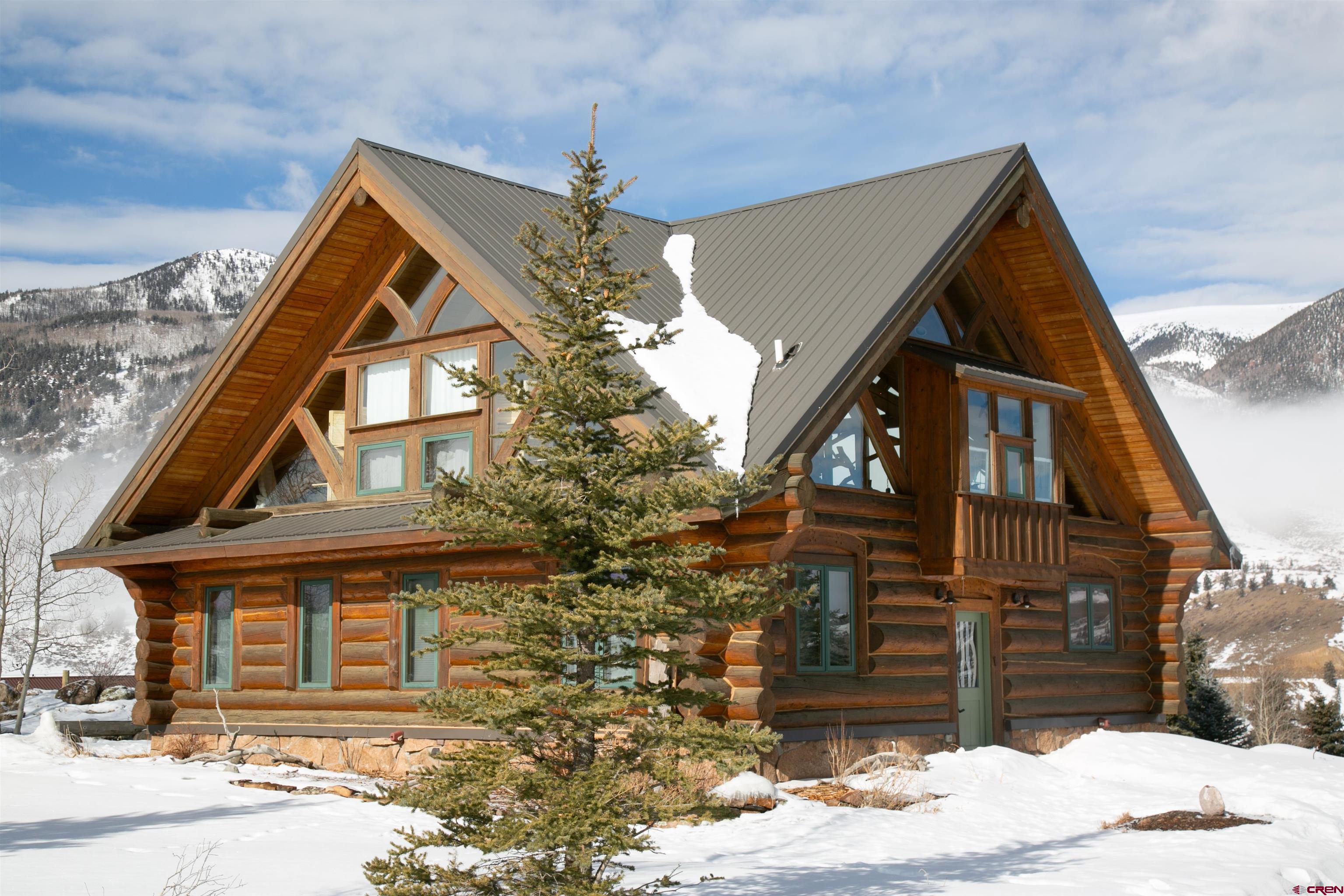 a front view of a house