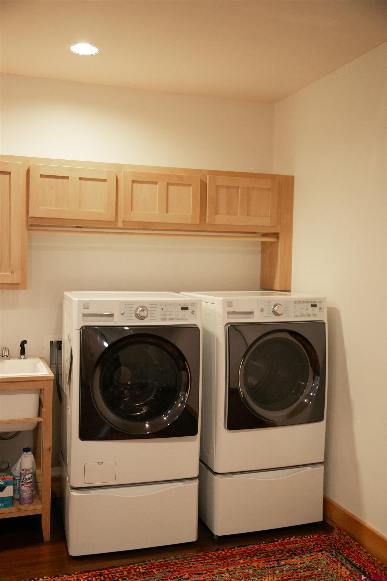 2250 Middle Creek Road Creede, CO 81130 - Photo 26 of 35 a utility room with dryer and washer