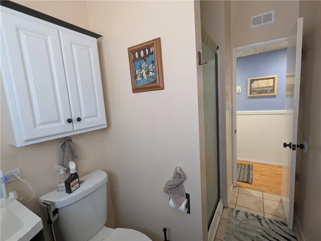 a bedroom with a bed and furniture