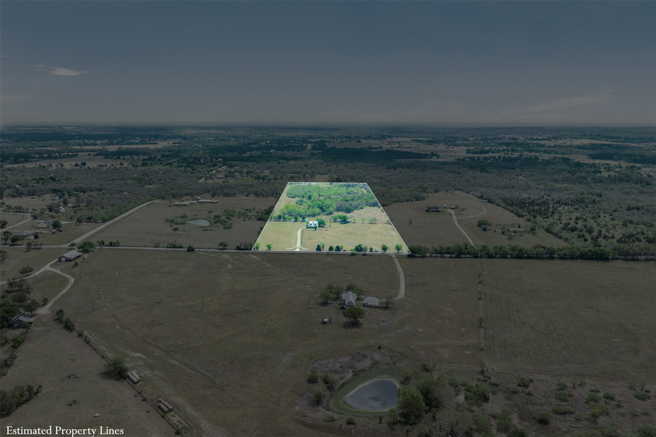 763 Upper Elgin River Road Elgin, TX 78621 - Photo 6 of 40 Aerial view of property and surrounding area featuring rural landscape