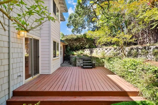 a view of outdoor space with seating space