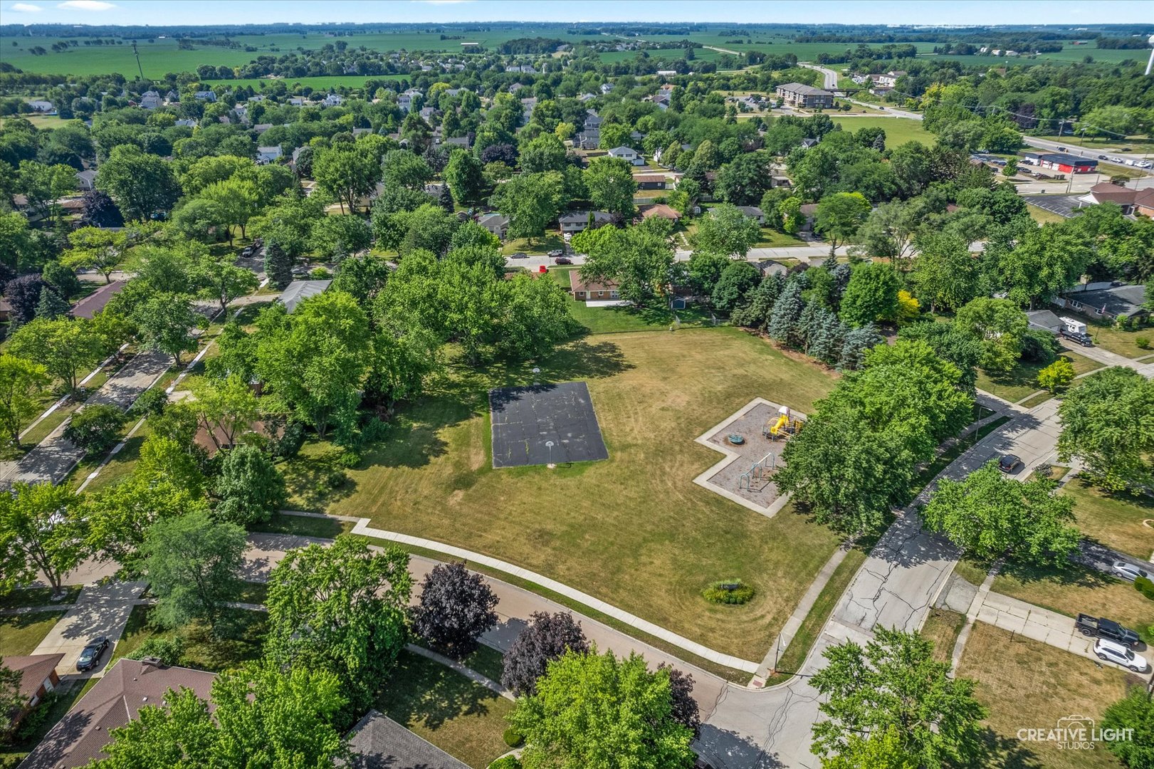 92 Neil Road Sugar Grove, IL 60554 - Photo 34 of 34 an aerial view of residential houses with outdoor space