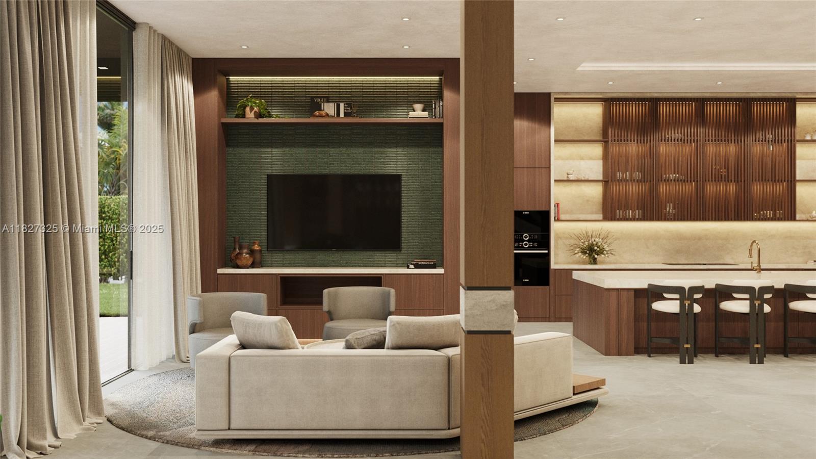 16825 Berkshire Court Southwest Ranches, FL 33331 - Photo 11 of 32 a living room with furniture and a fireplace