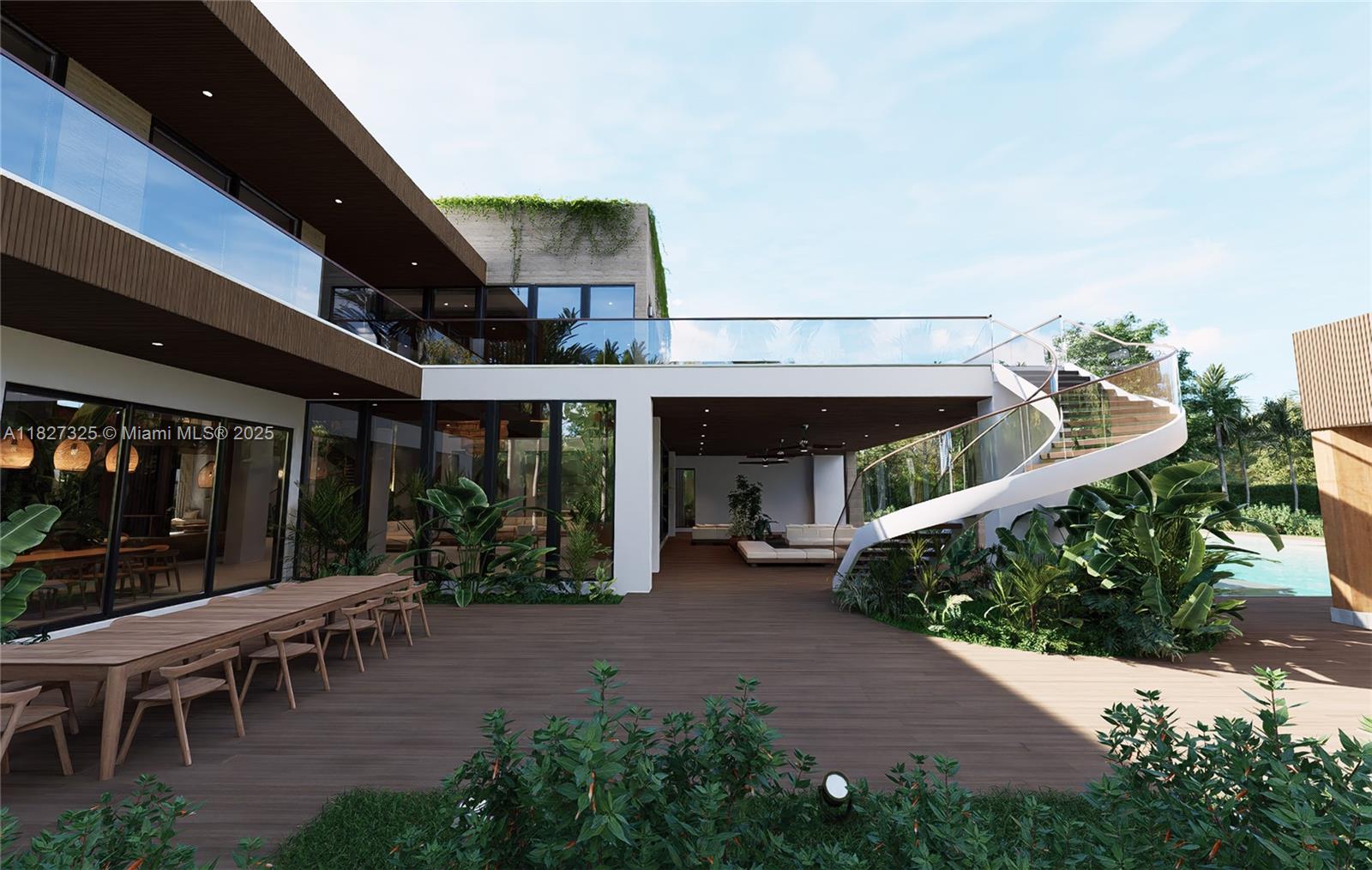 16825 Berkshire Court Southwest Ranches, FL 33331 - Photo 20 of 32 a view of a patio with table and chairs and potted plants