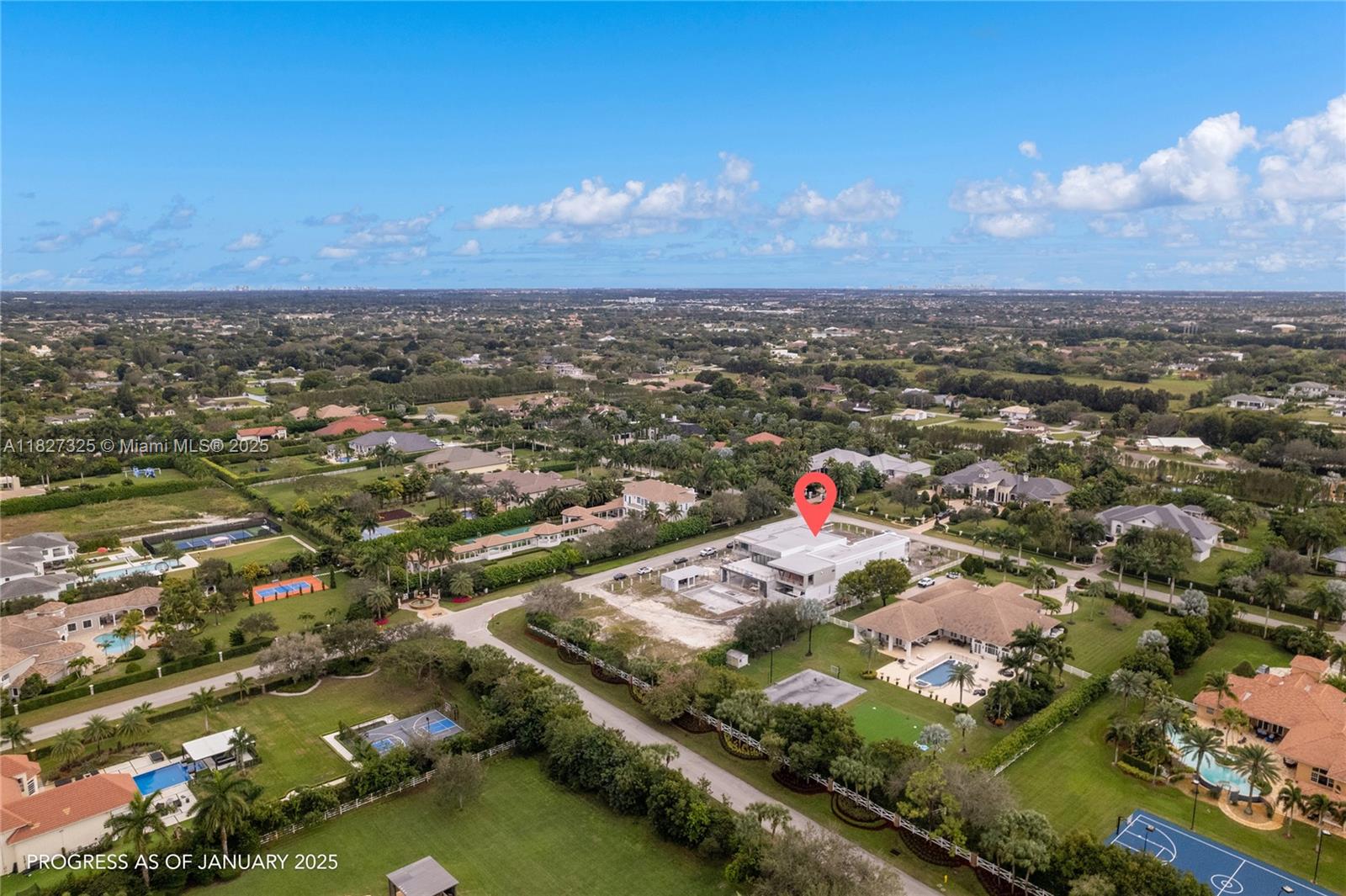 16825 Berkshire Court Southwest Ranches, FL 33331 - Photo 30 of 32 an aerial view of residential houses with outdoor space