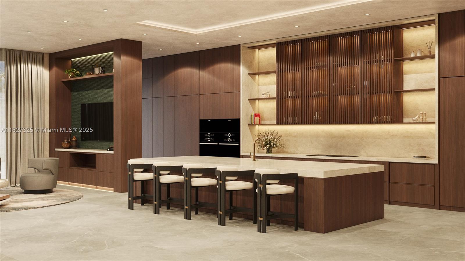 16825 Berkshire Court Southwest Ranches, FL 33331 - Photo 9 of 32 a kitchen with a stove a refrigerator and a dining table with wooden floor