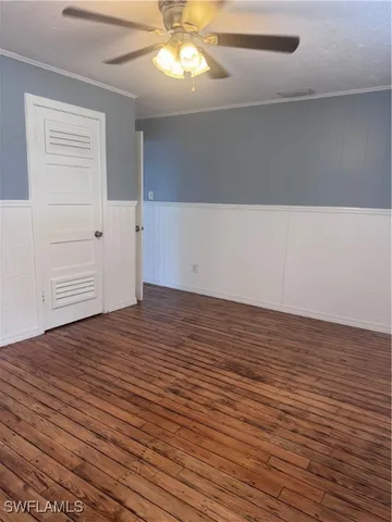 wooden floor in an empty room
