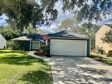 a front view of house with yard