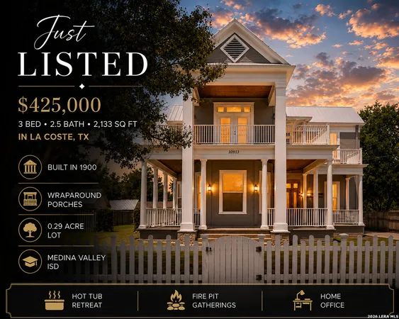 $425,000 | 10933 Castro Avenue, LaCoste, TX 78039