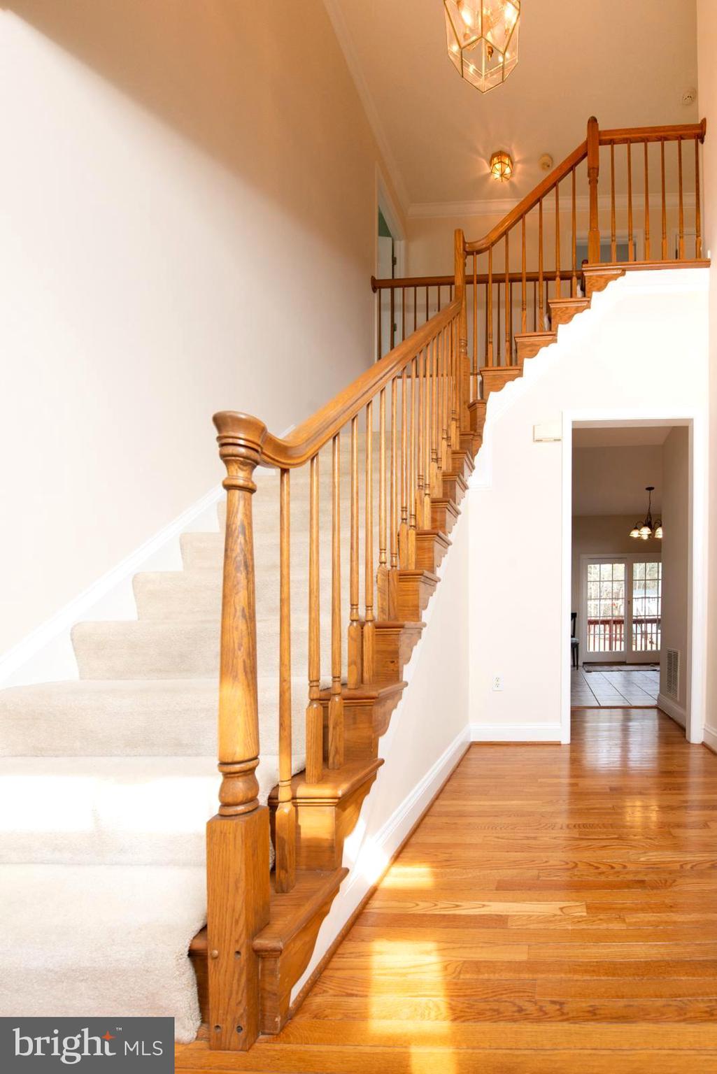 2604 Howard Grove Road Davidsonville, MD 21035 - Photo 7 of 36 Foyer w/Slightly Curved Staircase