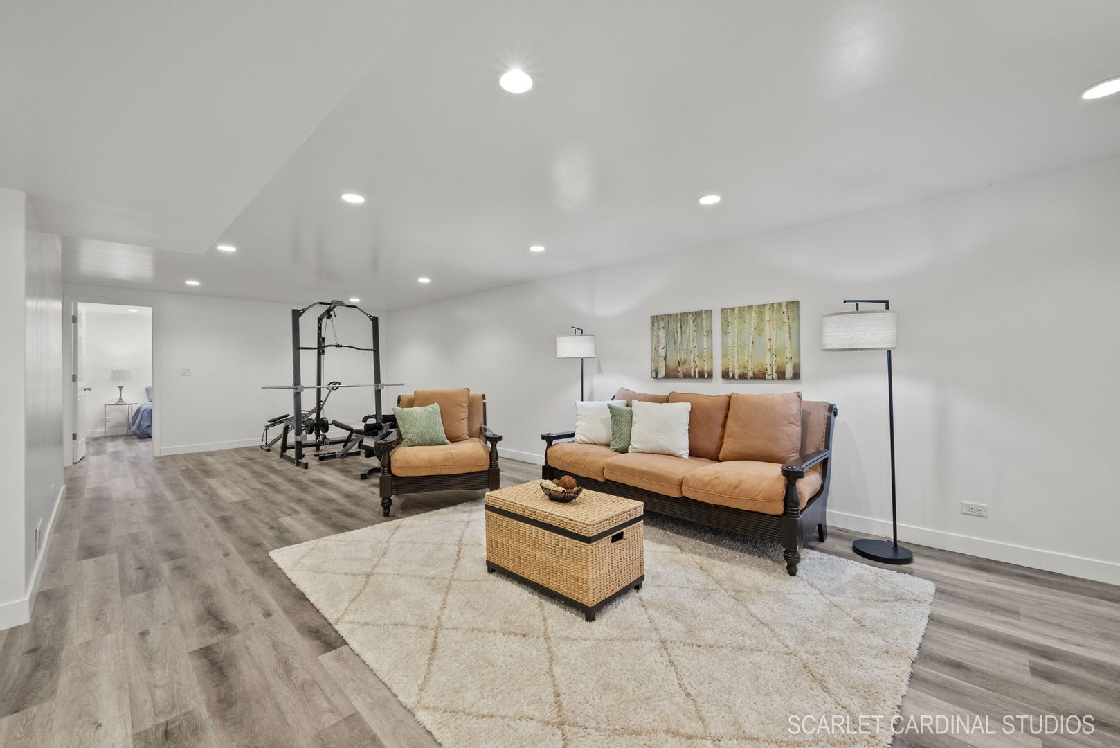 312 Veronica Circle Bartlett, IL 60103 - Photo 29 of 45 a living room with furniture and a large mirror