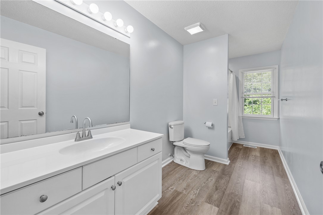 429 Burns Mill Road West Union, SC 29696 - Photo 25 of 49 A well-appointed bath features a spacious vanity and light wood-look flooring.
