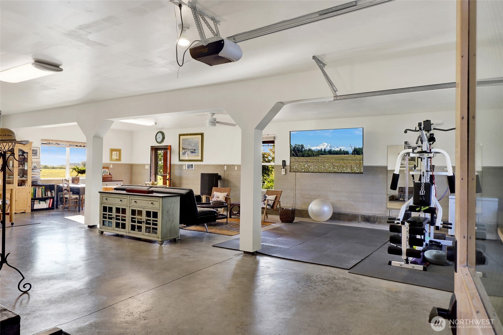 5544 Smith Road Bow, WA 98232 - Photo 32 of 40 a view of a room with gym equipment