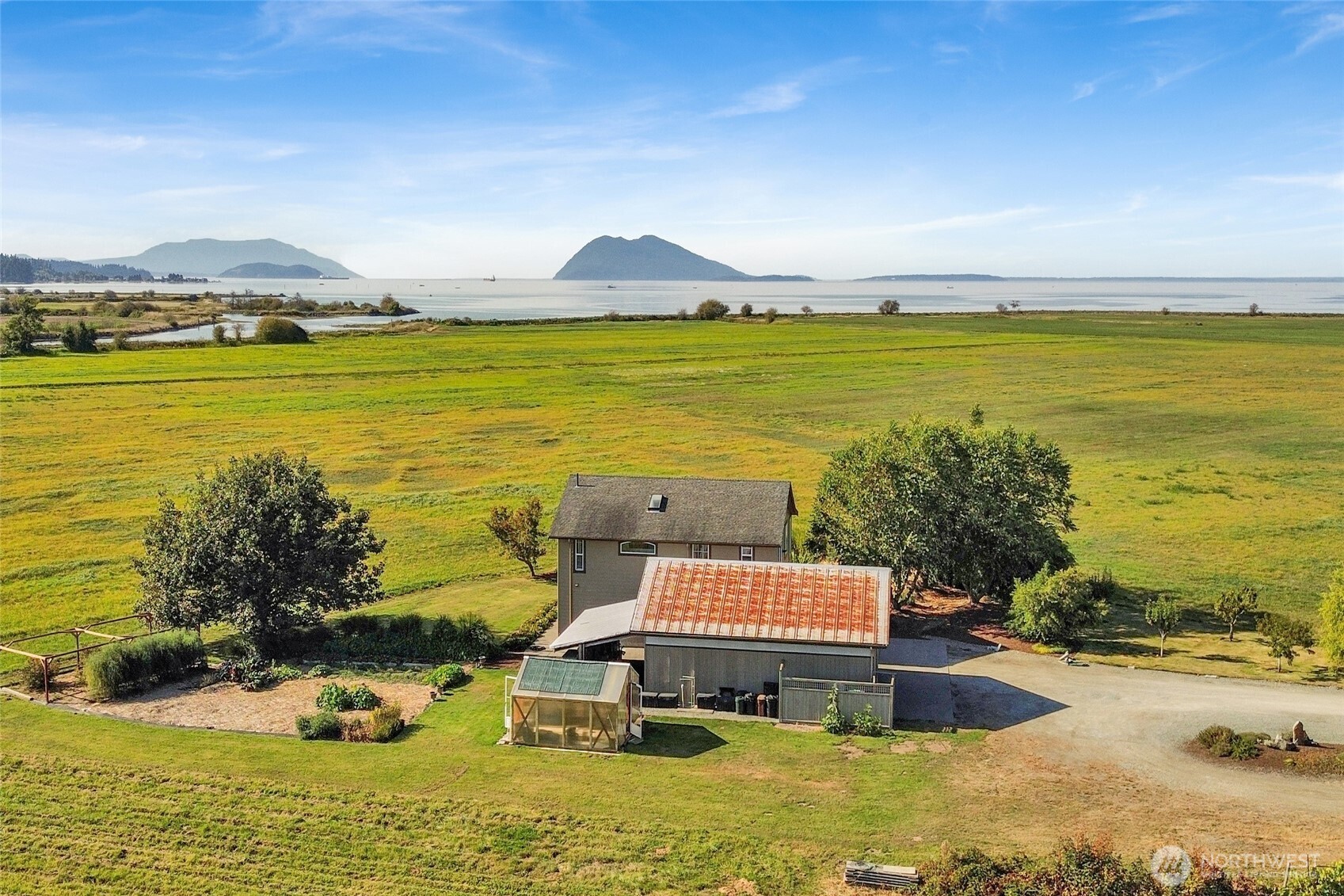 5544 Smith Road Bow, WA 98232 - Photo 10 of 40 a view of a city with an ocean