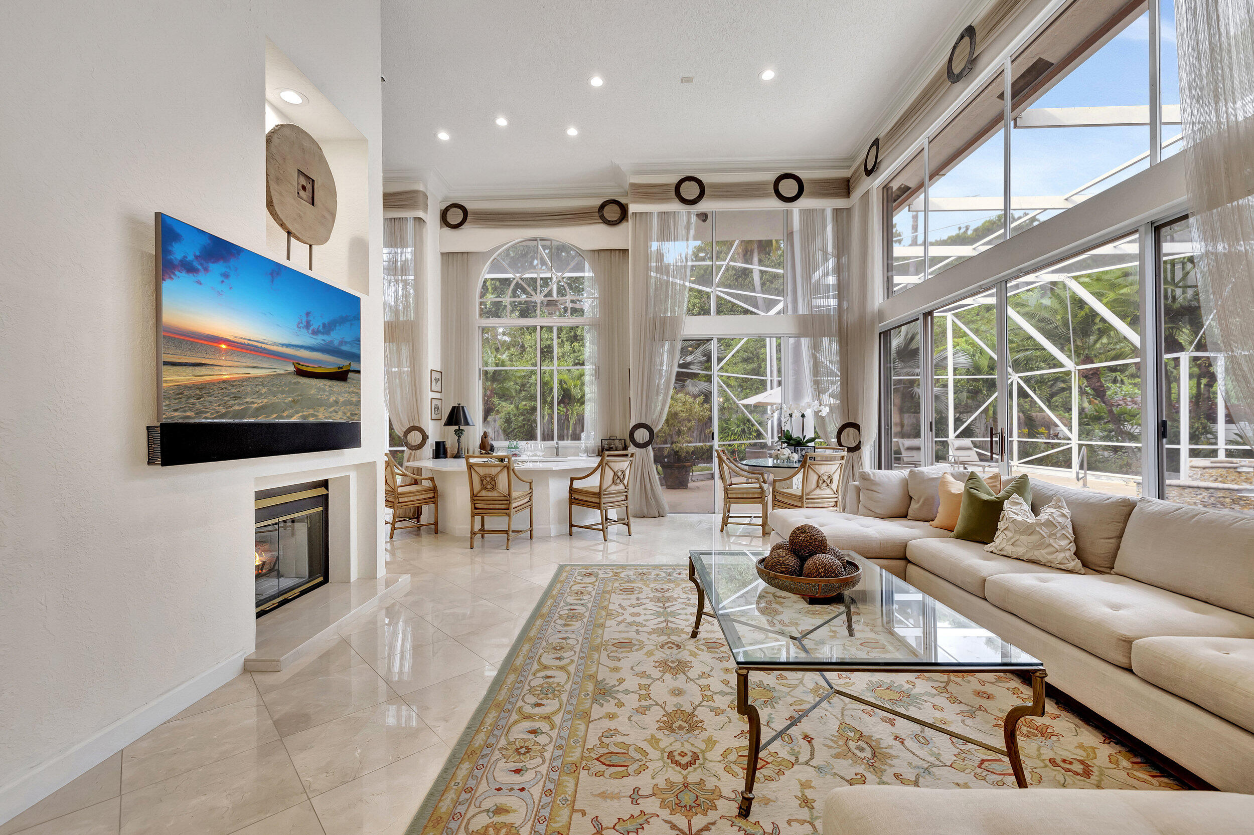 10598 Stonebridge Boulevard Boca Raton, FL 33498 - Photo 38 of 68 Family room with Fireplace