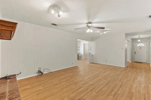 wooden floor in an empty room