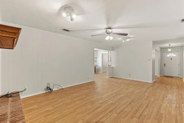 wooden floor in an empty room