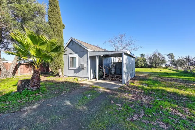 a view of swimming pool with garden