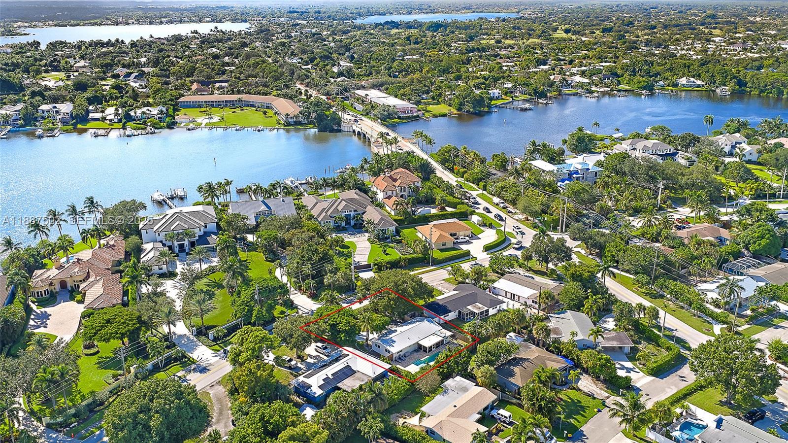 367 West Riverside Drive Tequesta, FL 33469 - Photo 18 of 23 an aerial view of residential houses with outdoor space