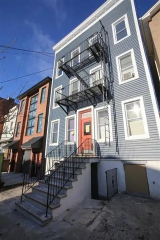 a front view of a house