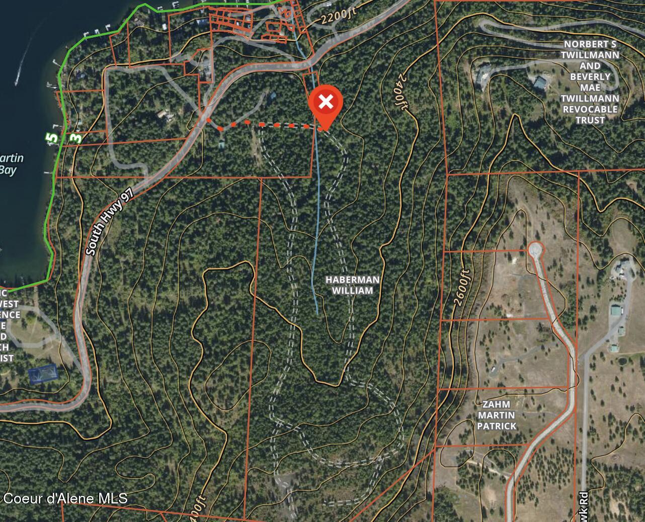 97 Highway 97 Harrison, ID 83833 - Photo 22 of 23 Property Access Easement Road