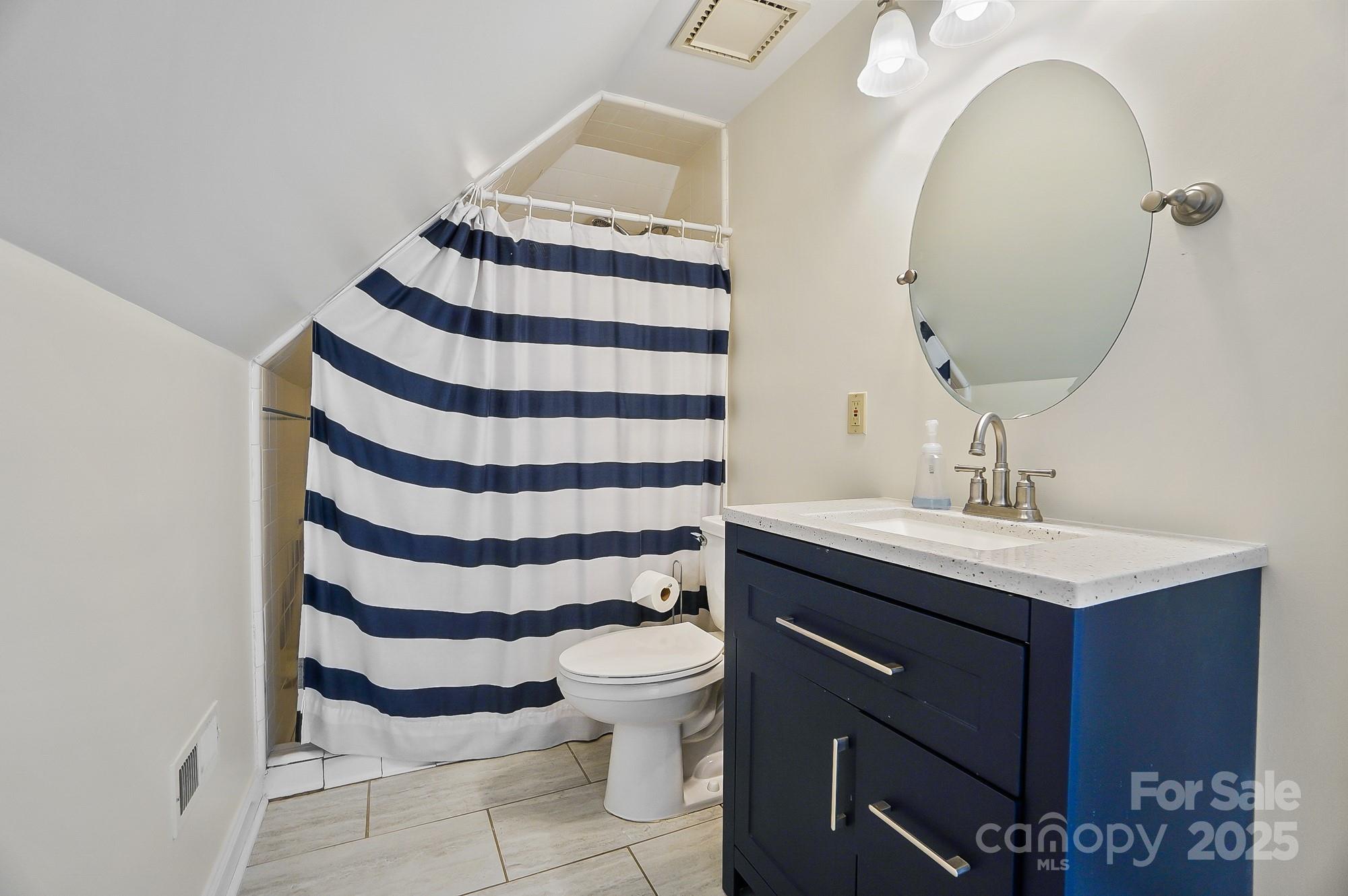 469 Valley Run Road Waxhaw, NC 28173 - Photo 43 of 48 a bathroom with a sink a toilet and mirror