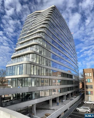 a front view of a building