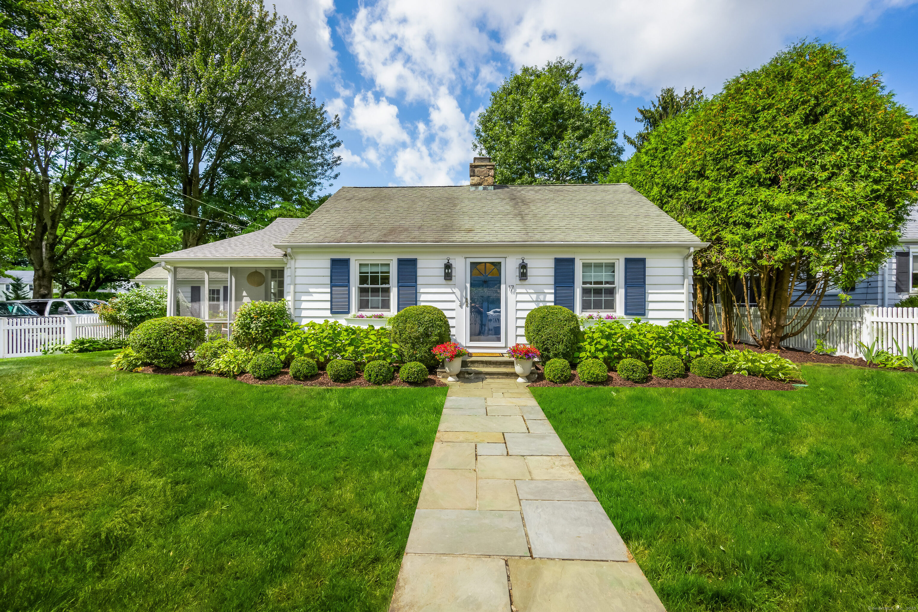 17 Stanley Road Darien, CT 06820 - Photo 1 of 1 a front view of a house with a yard