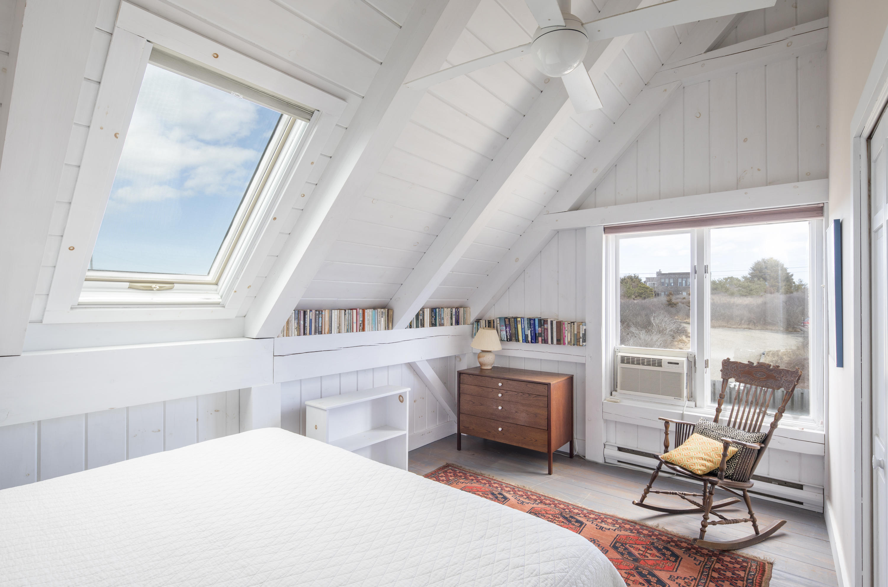 17 Bay View Road Truro, MA 02666 - Photo 18 of 40 a bedroom with furniture and a large window