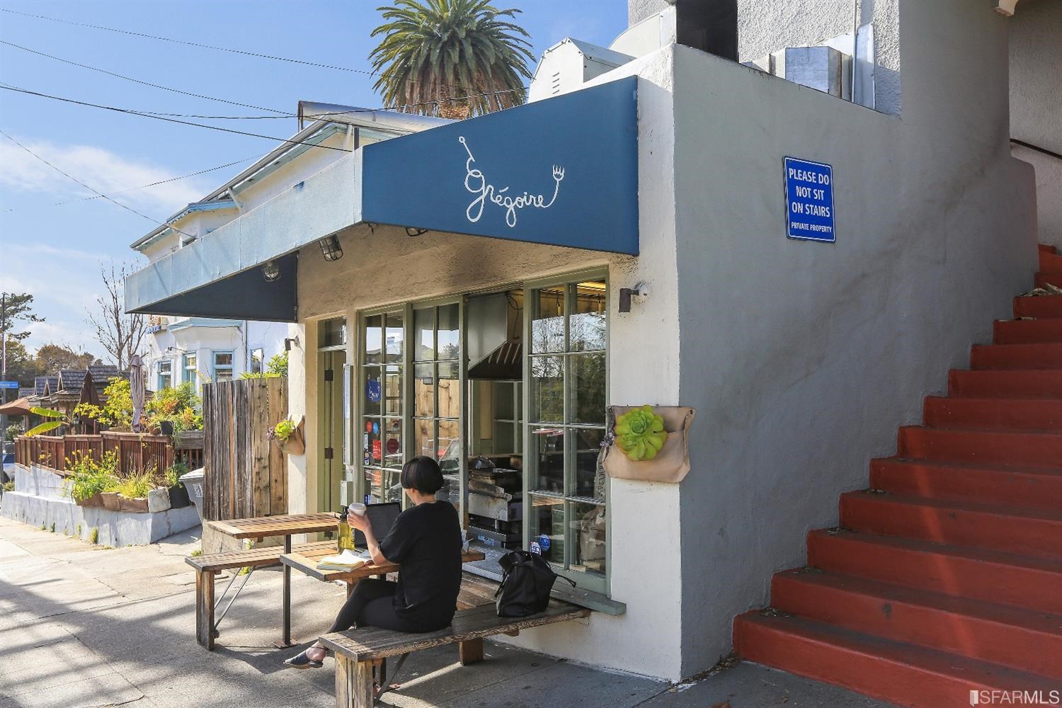 2387 Cedar Street Berkeley, CA 94708 - Photo 31 of 76 a view of a patio with table and chairs under an umbrella