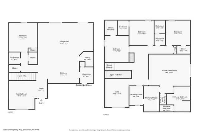 $360,000 | 6507 West Whispering Way North, Greenfield, IN 46140