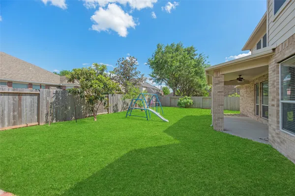 a view of a house with a backyard