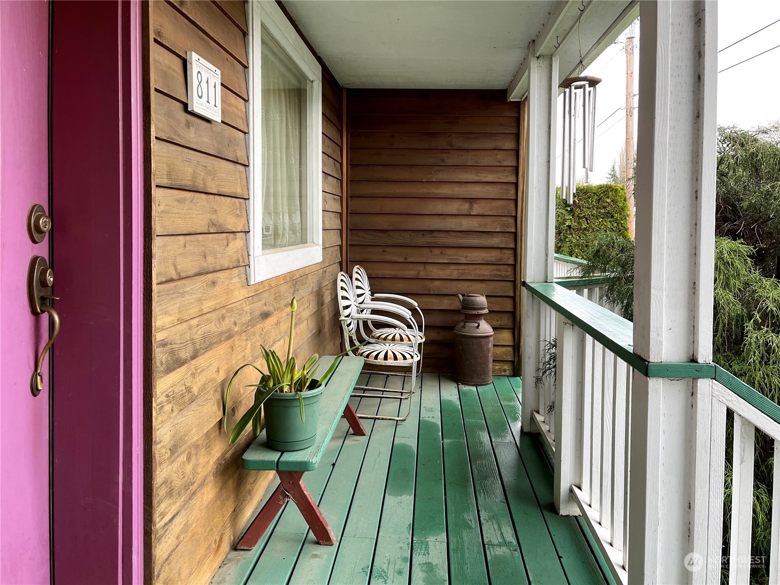 811 Nooksack Road Nooksack, WA 98276 - Photo 5 of 26 a balcony view with a potted plant