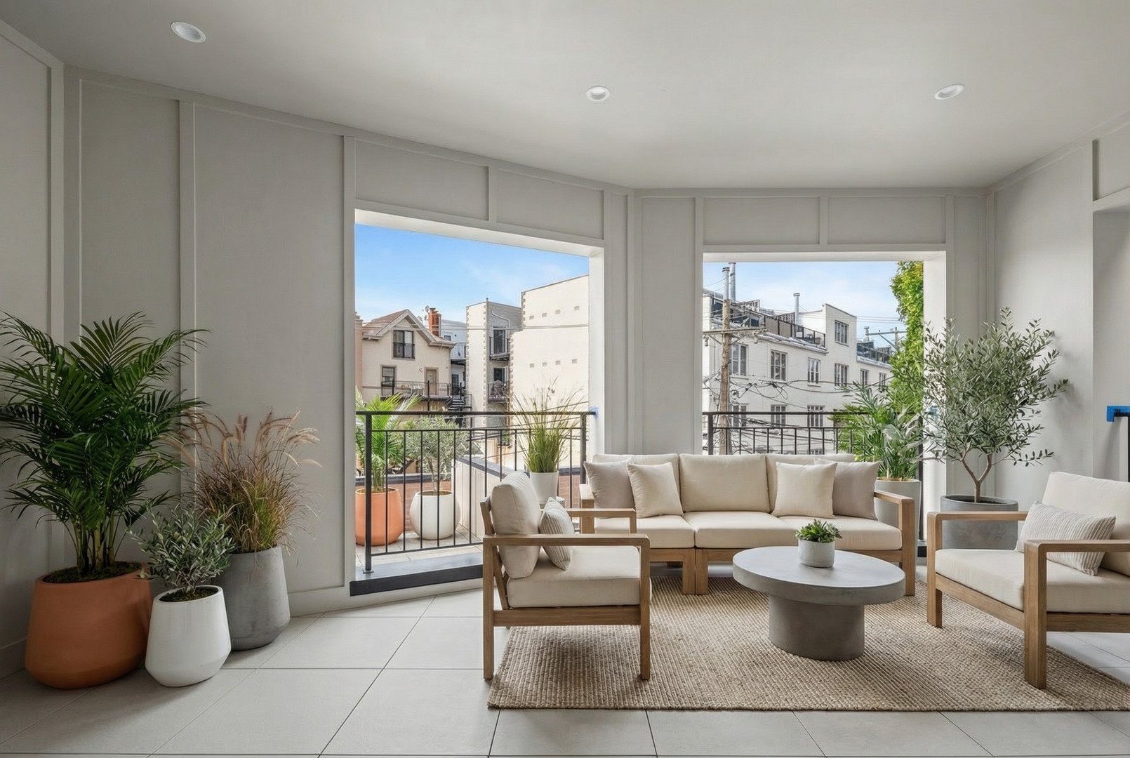 2832 North Racine Avenue, Unit 2W Chicago, IL 60657 - Photo 13 of 31 a living room with furniture and a potted plant