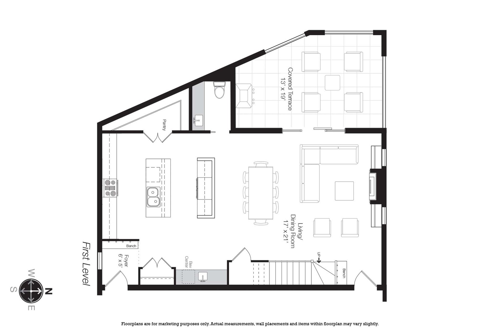 2832 North Racine Avenue, Unit 2W Chicago, IL 60657 - Photo 28 of 31 a black and white photo of a living room