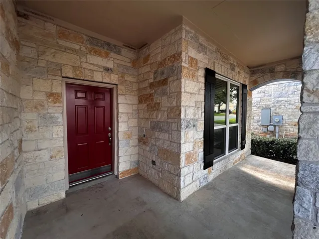 a view of gallery with hallway